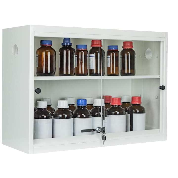 Safety cabinet - to put on a bench or wall mounted