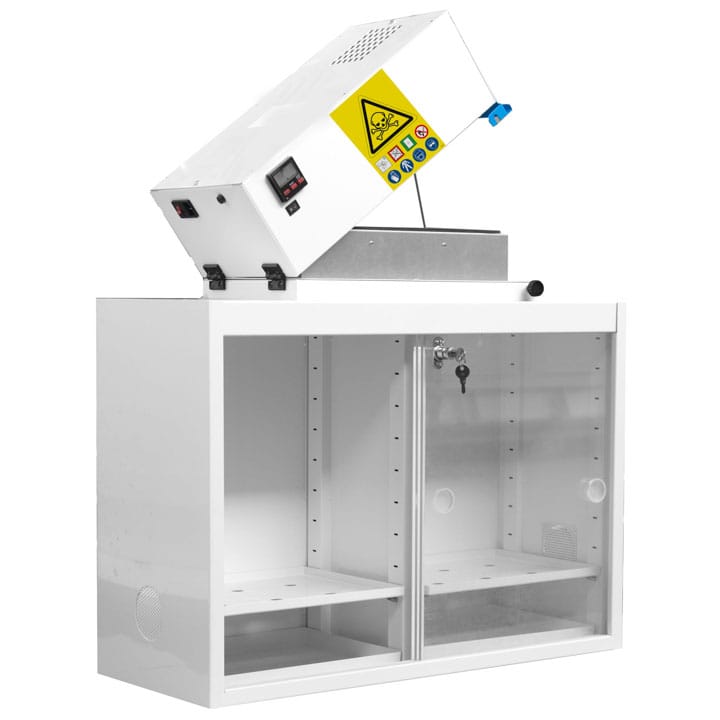 Safety cabinet with filtration - to put on a bench or wall mounted