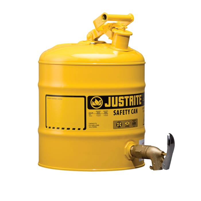 Safety can for flammable liquids with a faucet - 19L