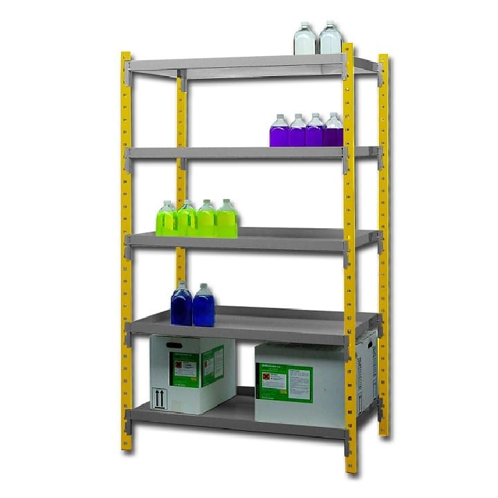 Safety shelving built in steel - 5 shelves