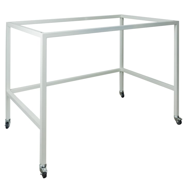 Tubular table with wheels for model H12