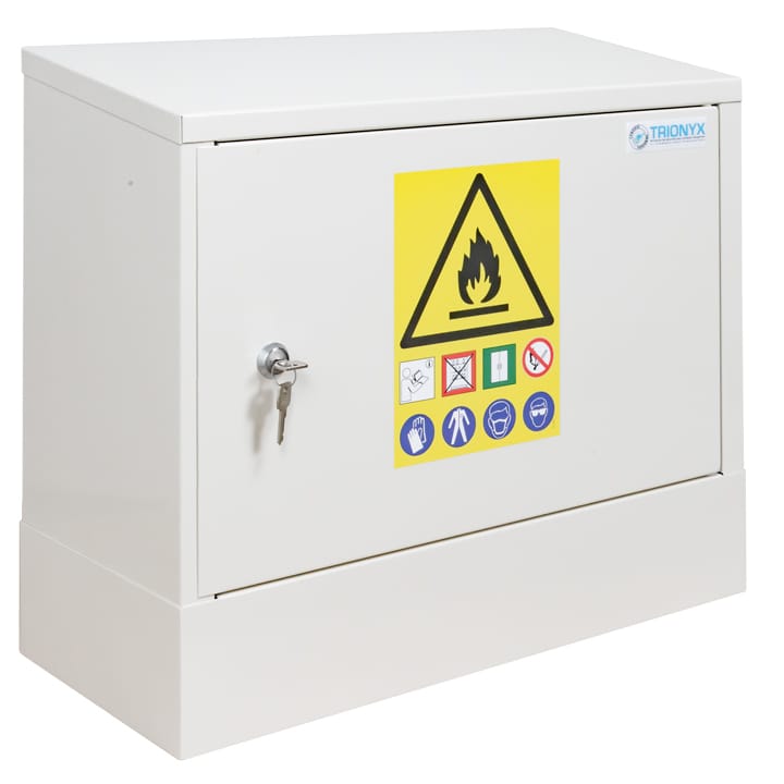 Under-bench safety cabinet for flammable products - With CO2 extinguisher