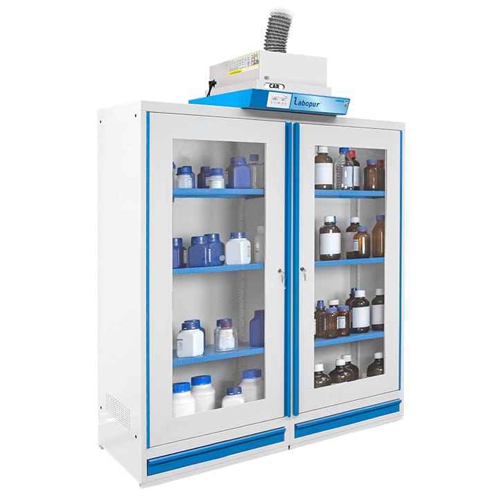 Ventilated cabinet for external connection - High 2 doors - 2 compartments