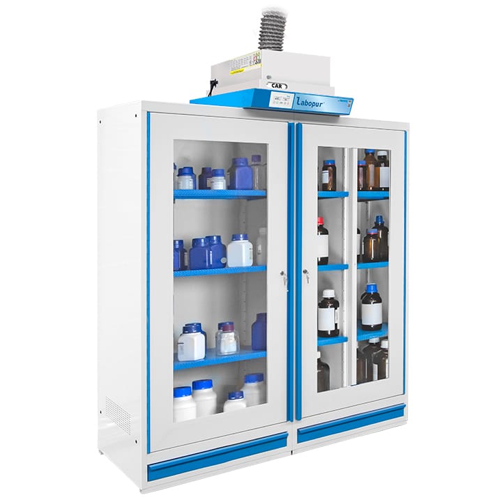 Ventilated cabinet for external connection - High 2 doors - 3 compartments