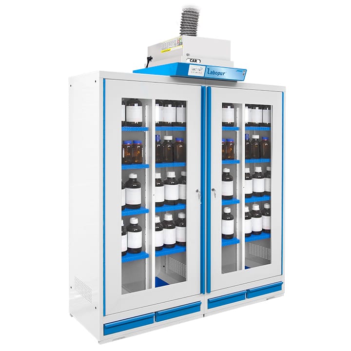 Ventilated cabinet for external connection - High 2 doors - 4 compartments